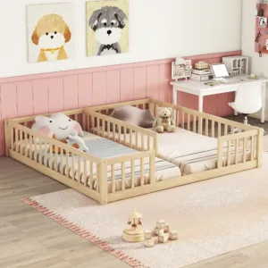 Wooden Double Twin Bed Frames