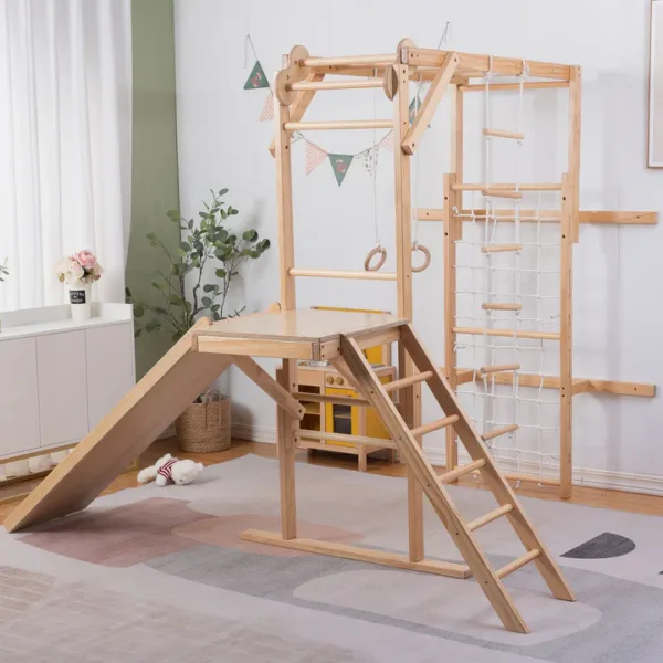 Wooden Indoor Jungle Gym for Kids
