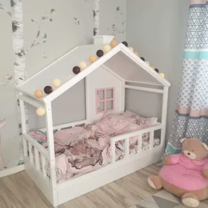 Classic Wooden White house bed