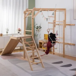 Wooden Indoor Jungle Gym for Kids