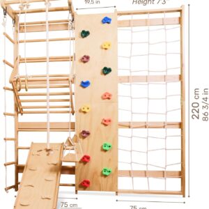 Wooden Swedish Ladder Wall Set 11 in 1