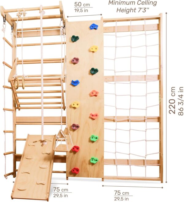 Wooden Swedish Ladder Wall Set 11 in 1