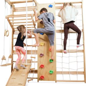 Wooden Swedish Ladder Wall Set 11 in 1