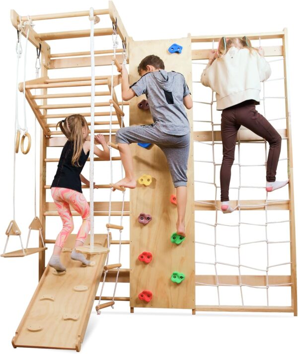 Wooden Swedish Ladder Wall Set 11 in 1