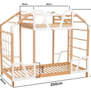wooden toddler tower bed