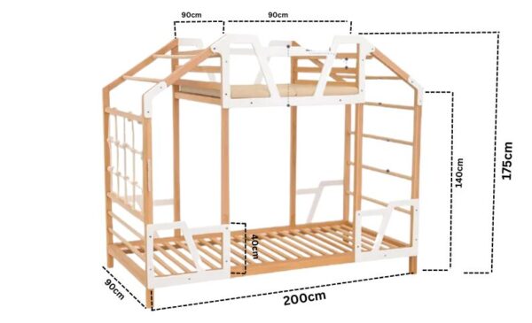 wooden toddler tower bed