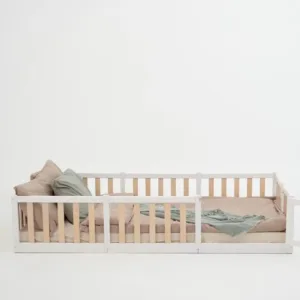 Montessori White & Natural floor Bed
