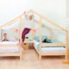 Wooden Playhouse Twin Bed