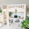 SkyLoft Kids Bed with Built-In Desk