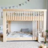 Scandinavian Solid Wood Bunk Bed for Kids