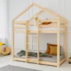 Wooden House Bunk Bed