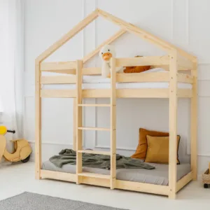 Wooden House Bunk Bed
