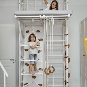 Indoor Monkey Bar Wooden Climbing Gym